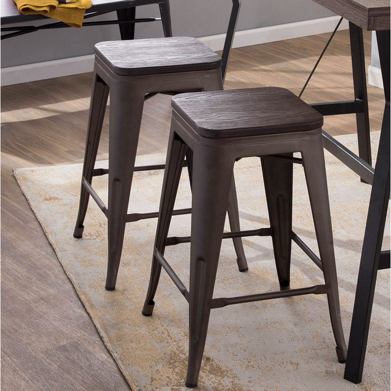 Borough Wharf Claremont 62cm Bar Stool & Reviews Wayfair.co.uk